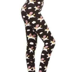 One Size Adult Cartoon Unicorn Leggings